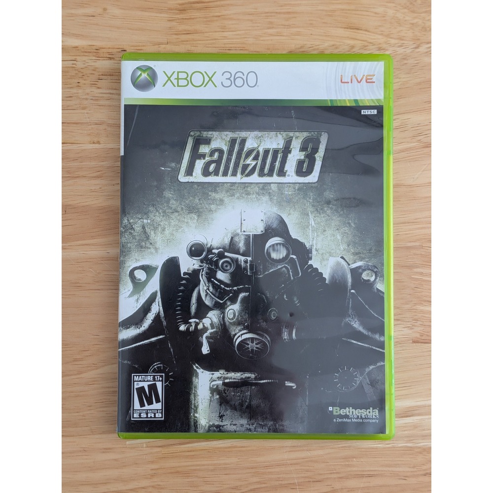 Fallout 3 Microsoft Xbox 360 RPG Bethesda Game Studios CIB Complete Case Manual